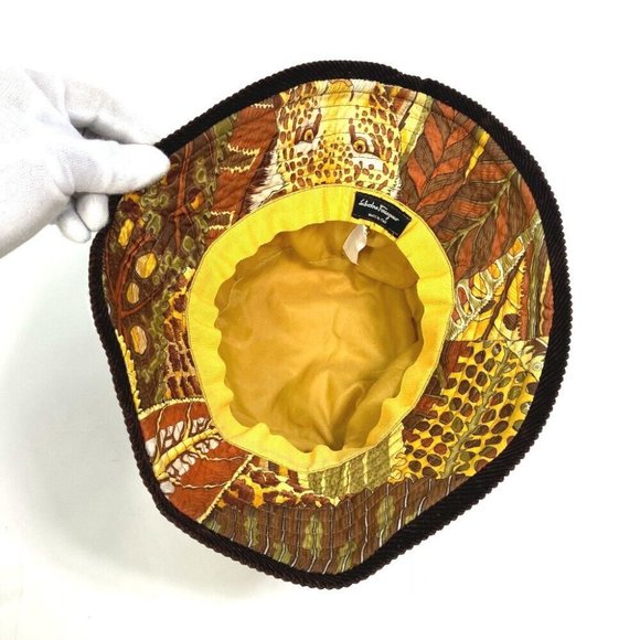 Salvatore Ferragamo Leopard leopard Animal Quilted hat main image 9